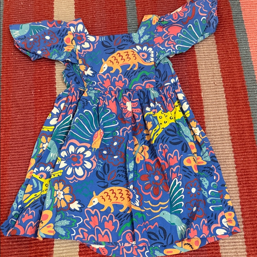 Mini Boden Blue Floral Kids Dress